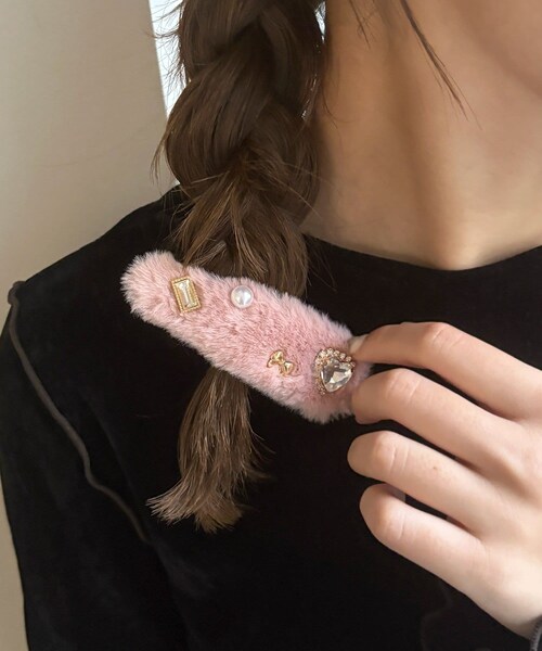 Lattice（Lattice）の「ビジューエコファーパッチンピン（）」 - WEAR