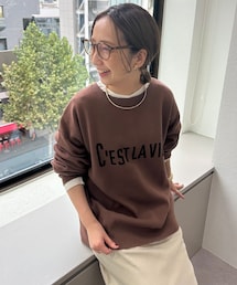 PUAL CE CIN | 【＠sein___000企画】ジャガードロゴ2WAYニットプルオーバー(ニット/セーター)