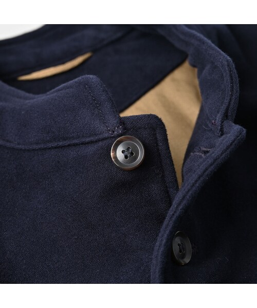 45R（フォーティファイブアール）の「コットンフランネルの908スタンドベスト（トップス・レディース・75-ネイビー・01-XS/02-S/03-M/04-L）」の15枚目の写真