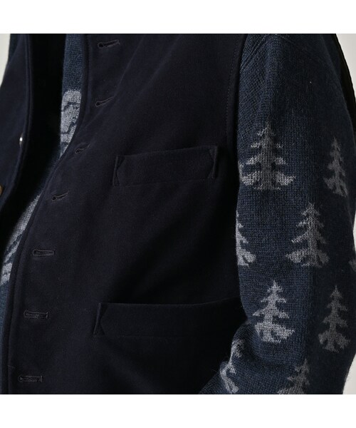 45R（フォーティファイブアール）の「コットンフランネルの908スタンドベスト（トップス・レディース・75-ネイビー・01-XS/02-S/03-M/04-L）」の12枚目の写真