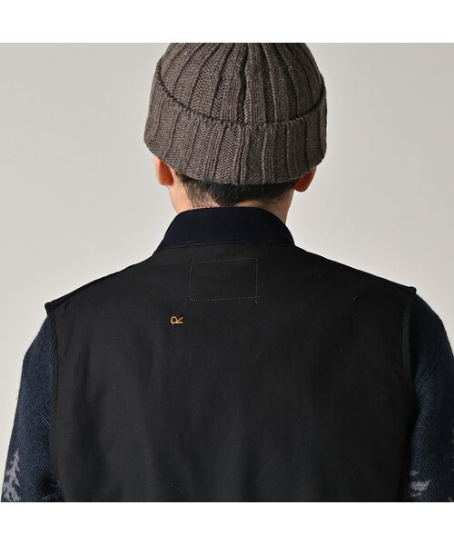 45R（フォーティファイブアール）の「コットンフランネルの908スタンドベスト（トップス・レディース・75-ネイビー・01-XS/02-S/03-M/04-L）」の13枚目の写真