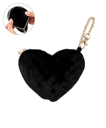 3coins | チェーン付きベロアハートポーチ(ポーチ)