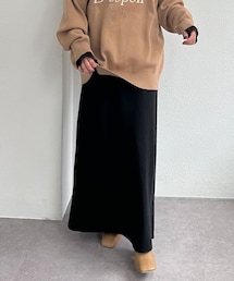 PUAL CE CIN | 【インフルエンサーセレクト】ソフトツイルバイヤススカート(スカート)