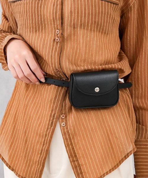 3coins（3coins）の「ポーチ付きベルト（ベルト・レディース・ネイビー/ブラック・FREE）」の2枚目の写真