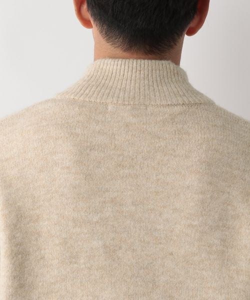 FOUND GOOD（ファウンドグッド）の「フワフワハーフジップニット/31105023（トップス・ブラック(09)/グレー(18)/ベージュ(52)・S/M/L/XL）」の21枚目の写真