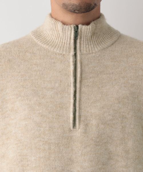 FOUND GOOD（ファウンドグッド）の「フワフワハーフジップニット/31105023（トップス・ブラック(09)/グレー(18)/ベージュ(52)・S/M/L/XL）」の18枚目の写真