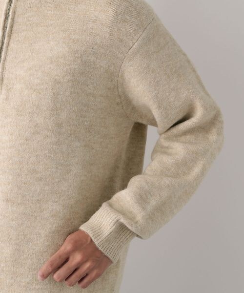 FOUND GOOD（ファウンドグッド）の「フワフワハーフジップニット/31105023（トップス・ブラック(09)/グレー(18)/ベージュ(52)・S/M/L/XL）」の19枚目の写真