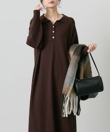 PUAL CE CIN | ニットポロワンピース(ワンピース)