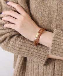 COLLAGE GALLARDAGALANTE | ダブルラップレザーブレスレット(ブレスレット)