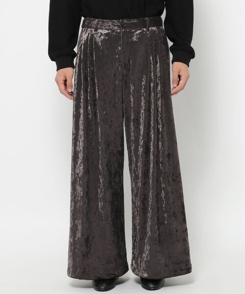 HARE(ハレ)の「クラッシュベロアボリュームパンツ(パンツ・【セットアップ対応】ブラック09/【セットアップ対応】ブラウン50・S/M)」の18枚目の写真