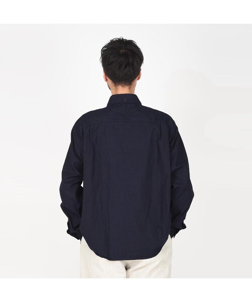 45R（フォーティファイブアール）の「オックスフォードの908オーシャンボタンダウンシャツ（インディゴ）（その他・レディース・79-インディゴ・03-M）」の4枚目の写真