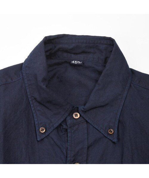 45R（フォーティファイブアール）の「オックスフォードの908オーシャンボタンダウンシャツ（インディゴ）（その他・レディース・79-インディゴ・03-M）」の5枚目の写真