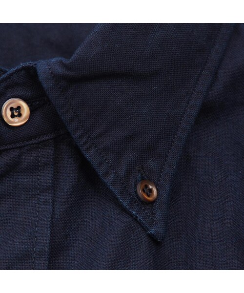 45R（フォーティファイブアール）の「オックスフォードの908オーシャンボタンダウンシャツ（インディゴ）（その他・レディース・79-インディゴ・03-M）」の6枚目の写真
