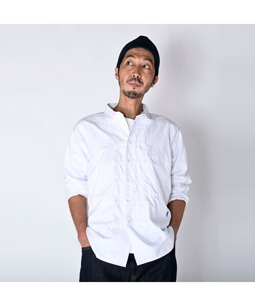 45R（フォーティファイブアール）の「オックスフォードの908 8ノットシャツ（その他・レディース・02-シロ・05-XL）」の6枚目の写真