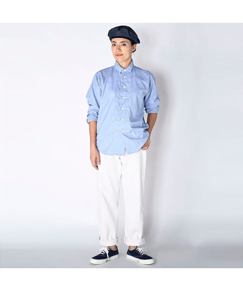 45R（フォーティファイブアール）の「オックスフォードの908 8ノットシャツ（その他・レディース・02-シロ・05-XL）」の16枚目の写真