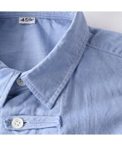 45R（フォーティファイブアール）の「オックスフォードの908 8ノットシャツ（その他・レディース・02-シロ・05-XL）」の9枚目の写真