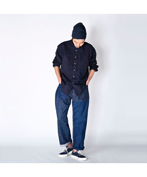 45R（フォーティファイブアール）の「オックスフォードの908 8ノットシャツ（インディゴ）（その他・レディース・74-インディゴ・00-XS）」の18枚目の写真