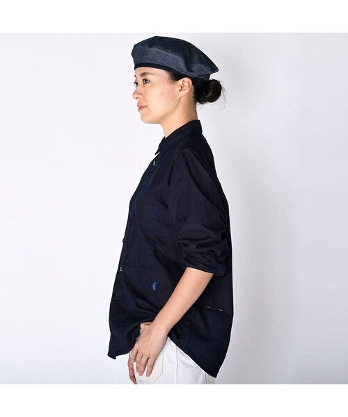 45R（フォーティファイブアール）の「オックスフォードの908 8ノットシャツ（インディゴ）（その他・レディース・74-インディゴ・00-XS）」の4枚目の写真