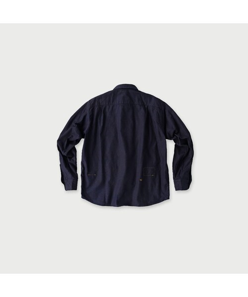 45R（フォーティファイブアール）の「オックスフォードの908 8ノットシャツ（インディゴ）（その他・レディース・74-インディゴ・00-XS）」の2枚目の写真