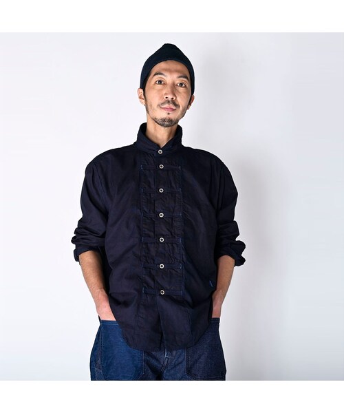 45R（フォーティファイブアール）の「オックスフォードの908 8ノットシャツ（インディゴ）（その他・レディース・74-インディゴ・00-XS）」の6枚目の写真