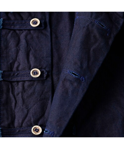 45R（フォーティファイブアール）の「オックスフォードの908 8ノットシャツ（インディゴ）（その他・レディース・74-インディゴ・00-XS）」の14枚目の写真