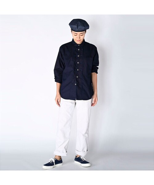 45R（フォーティファイブアール）の「オックスフォードの908 8ノットシャツ（インディゴ）（その他・レディース・74-インディゴ・00-XS）」の17枚目の写真