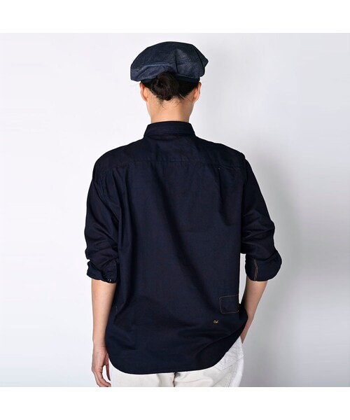 45R（フォーティファイブアール）の「オックスフォードの908 8ノットシャツ（インディゴ）（その他・レディース・74-インディゴ・00-XS）」の5枚目の写真