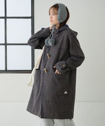 CIAOPANIC TYPY | 【GEVACO】チェック柄ダッフルロングコート(ダッフルコート)