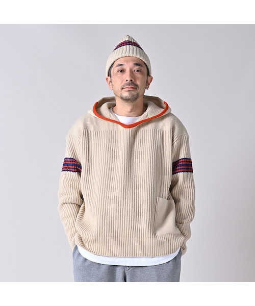 45R（フォーティファイブアール）の「畦編み縮絨ウールの908スノー