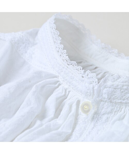 45R（フォーティファイブアール）の「インドカディレース×タックのスモックブラウス（その他・レディース・02-シロ・00-フリー）」の13枚目の写真