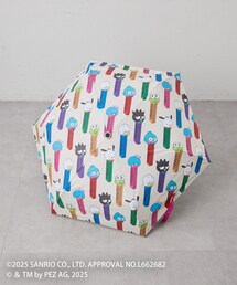 ear PAPILLONNER（イアパピヨネ）の「【はぴだんぶい×PEZ(ペッツ)×ear】《遮光＆紫外線カット率99％/ワンタッチ自動開閉！》晴雨兼用折りたたみ傘/日傘（その他）」