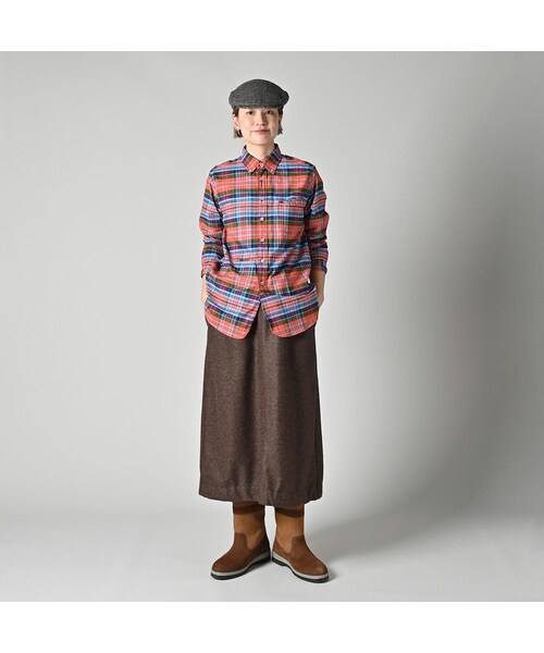 45R（フォーティファイブアール）の「504オックスの908ローファーボタンダウンシャツ（その他・レディース・36-オレンジタータン/76-ネイビータータン・01-XS/02-S/03-M/04-L/05-XL）」の4枚目の写真