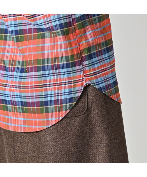 45R（フォーティファイブアール）の「504オックスの908ローファーボタンダウンシャツ（その他・レディース・36-オレンジタータン/76-ネイビータータン・01-XS/02-S/03-M/04-L/05-XL）」の15枚目の写真