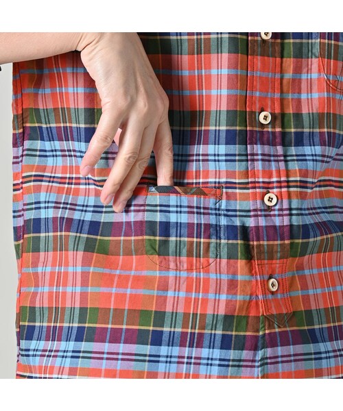 45R（フォーティファイブアール）の「504オックスの908ローファーボタンダウンシャツ（その他・レディース・36-オレンジタータン/76-ネイビータータン・01-XS/02-S/03-M/04-L/05-XL）」の14枚目の写真