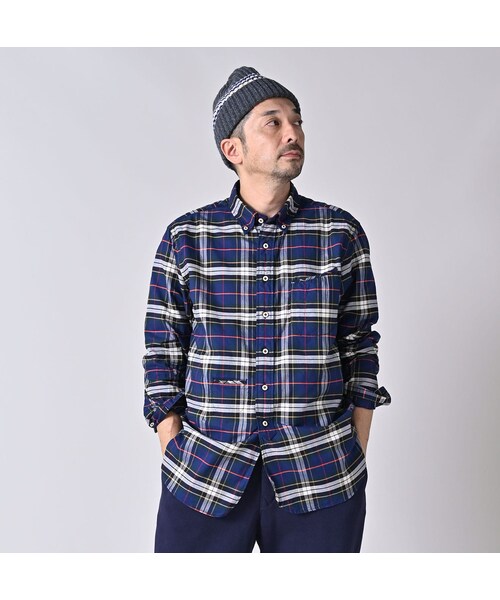 45R（フォーティファイブアール）の「504オックスの908ローファーボタンダウンシャツ（その他・レディース・36-オレンジタータン/76-ネイビータータン・01-XS/02-S/03-M/04-L/05-XL）」の9枚目の写真