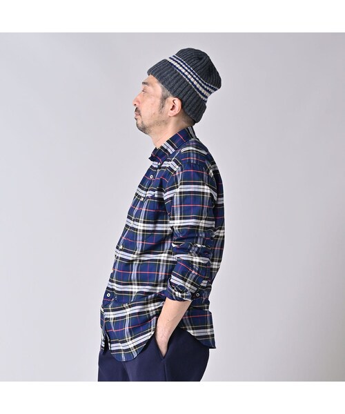 45R（フォーティファイブアール）の「504オックスの908ローファーボタンダウンシャツ（その他・レディース・36-オレンジタータン/76-ネイビータータン・01-XS/02-S/03-M/04-L/05-XL）」の10枚目の写真