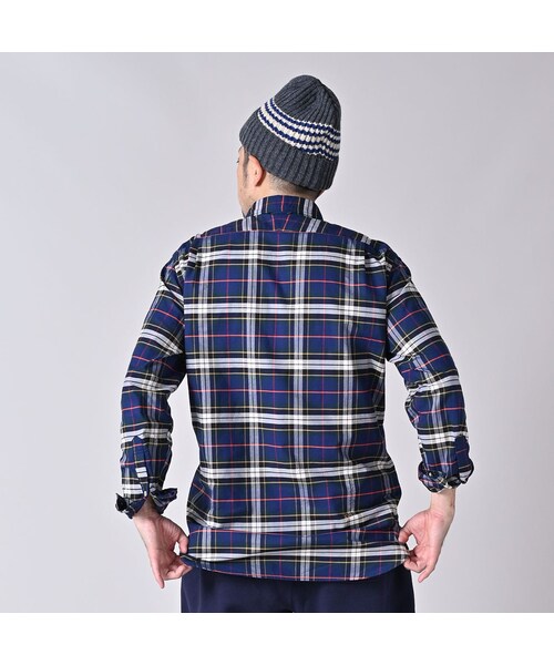 45R（フォーティファイブアール）の「504オックスの908ローファーボタンダウンシャツ（その他・レディース・36-オレンジタータン/76-ネイビータータン・01-XS/02-S/03-M/04-L/05-XL）」の11枚目の写真