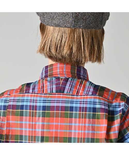 45R（フォーティファイブアール）の「504オックスの908ローファーボタンダウンシャツ（その他・レディース・36-オレンジタータン/76-ネイビータータン・01-XS/02-S/03-M/04-L/05-XL）」の16枚目の写真