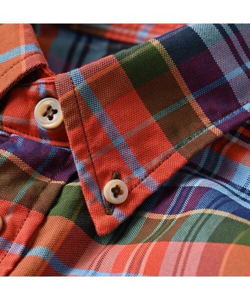 45R（フォーティファイブアール）の「504オックスの908ローファーボタンダウンシャツ（その他・レディース・36-オレンジタータン/76-ネイビータータン・01-XS/02-S/03-M/04-L/05-XL）」の18枚目の写真