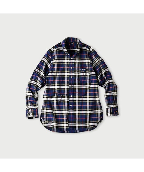 45R（フォーティファイブアール）の「504オックスの908ローファーボタンダウンシャツ（その他・レディース・36-オレンジタータン/76-ネイビータータン・01-XS/02-S/03-M/04-L/05-XL）」の2枚目の写真