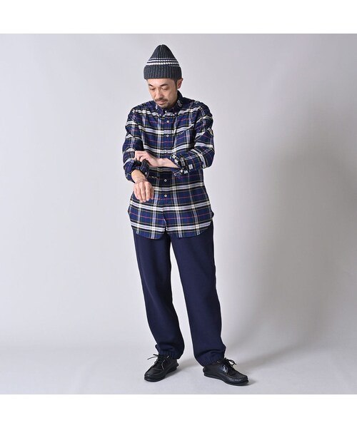 45R（フォーティファイブアール）の「504オックスの908ローファーボタンダウンシャツ（その他・レディース・36-オレンジタータン/76-ネイビータータン・01-XS/02-S/03-M/04-L/05-XL）」の5枚目の写真