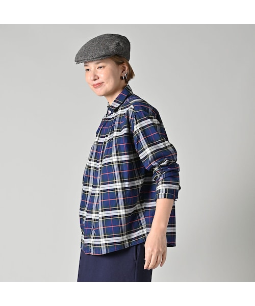 45R（フォーティファイブアール）の「504オックスのタックボタンダウンオーシャンブラウス（その他・レディース・36-オレンジタータン/76-ネイビータータン・02-M/03-L/04-XL）」の7枚目の写真