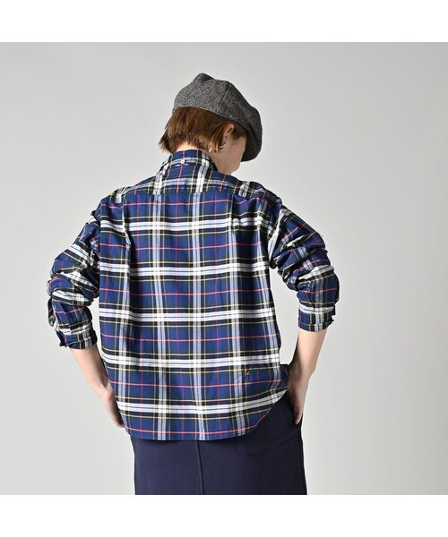 45R（フォーティファイブアール）の「504オックスのタックボタンダウンオーシャンブラウス（その他・レディース・36-オレンジタータン/76-ネイビータータン・02-M/03-L/04-XL）」の8枚目の写真