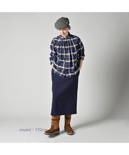 45R（フォーティファイブアール）の「504オックスのタックボタンダウンオーシャンブラウス（その他・レディース・36-オレンジタータン/76-ネイビータータン・02-M/03-L/04-XL）」の5枚目の写真