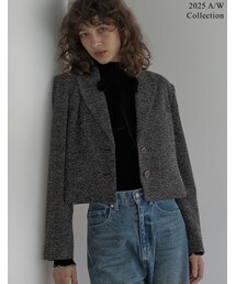 Re:EDIT（リエディ）の「ツイードクロップドテーラードジャケット - ジャケット/アウター通販 | 人気レディースファッション - Re:EDIT（リエディ）（その他・レディース）」