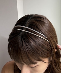 【オケージョン】パールビジューカチューシャ