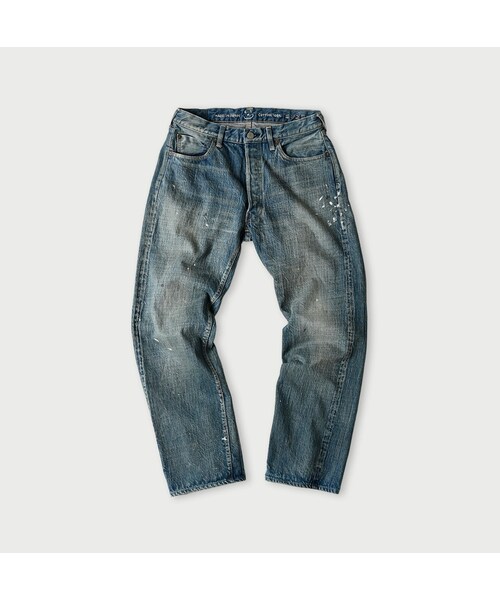 美品 45R 高密度ダックの908モカシンパンツ インディゴ サイズ２ 45R（フォーティファイブアール）の「高密度ダックの908モカシン