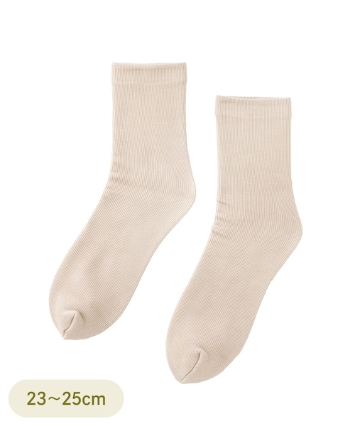 3coins(3coins)の「PREMIUM薄手裏起毛ソックス(ソックス/靴下・レディース・ベージュ/ブルー/オレンジ/ブラック/チャコールグレー・FREE)」の1枚目の写真