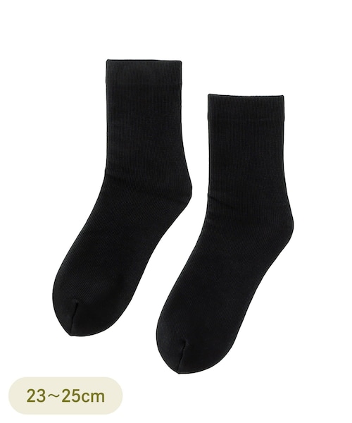 3coins(3coins)の「PREMIUM薄手裏起毛ソックス(ソックス/靴下・レディース・ベージュ/ブルー/オレンジ/ブラック/チャコールグレー・FREE)」の2枚目の写真
