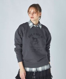 FILA（フィラ）の「Daily Cozy/あったか裏起毛キャットプリントスウェット（その他）」